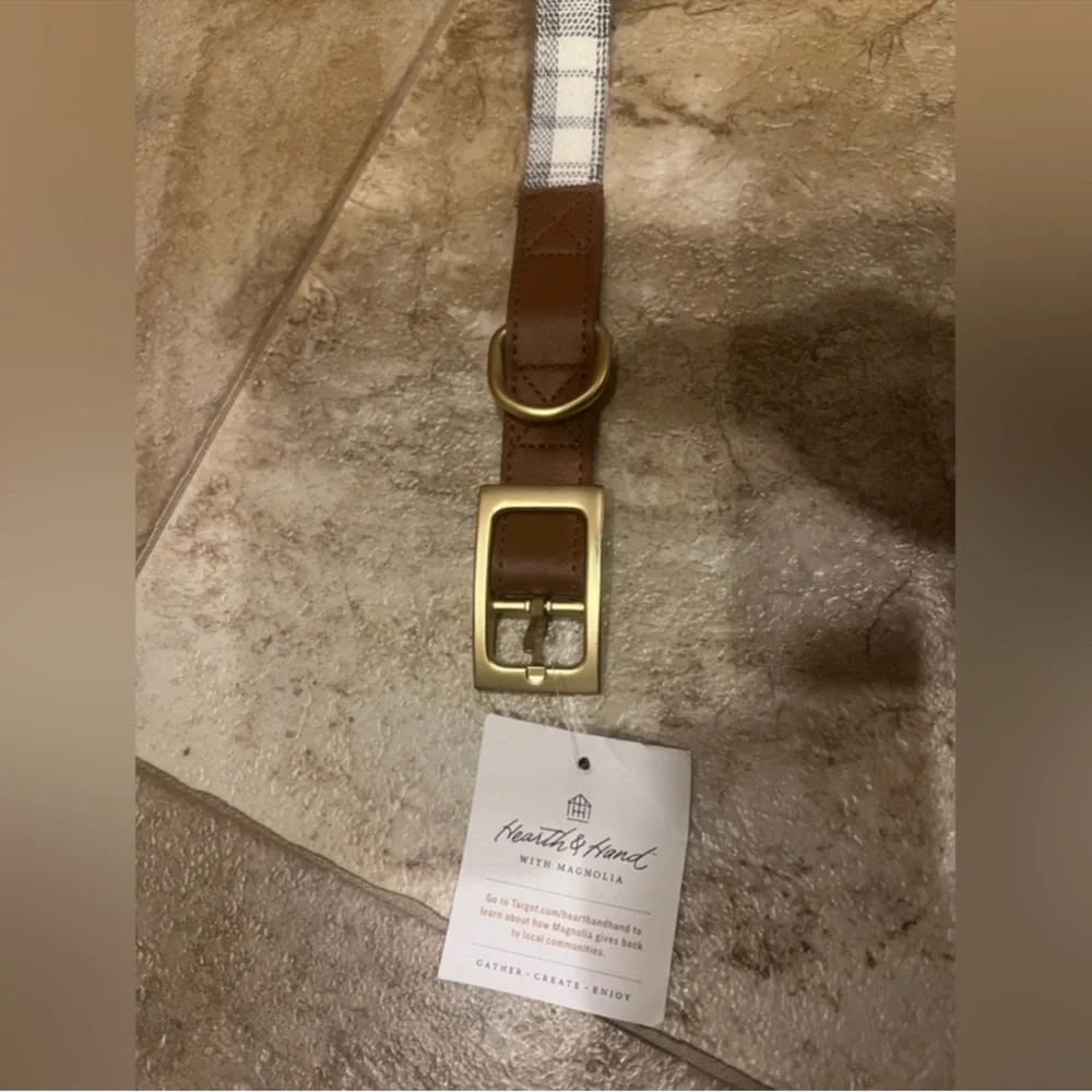 NWT hearth & hand dog collar